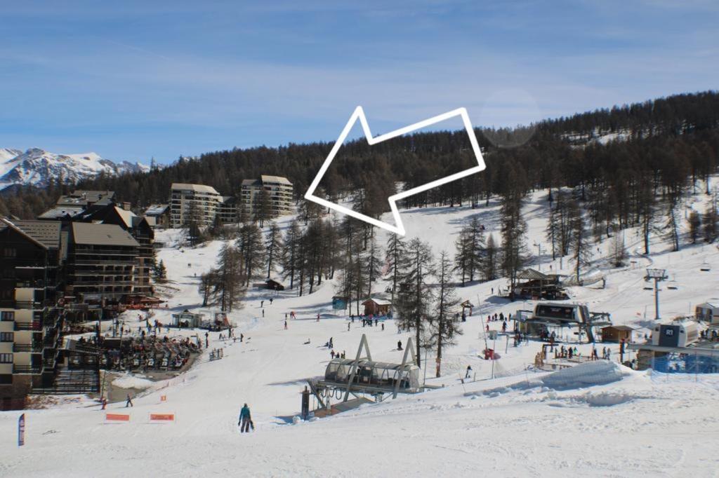 Risoul 1850 - Appart' 4 Personnes Ski Aux Pieds Eksteriør bilde